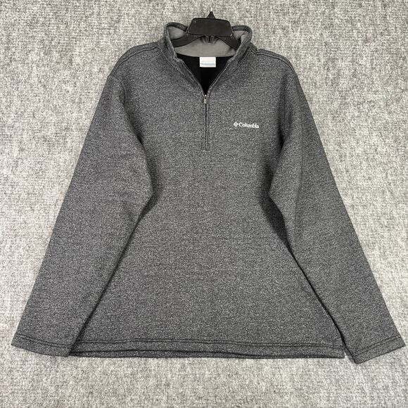 Columbia Sweater‎ Mens L Great Hart Mountain III Half Zip Hiking Trail Camping - Picture 1 of 7